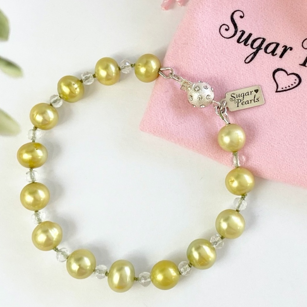 Freshwater Pearl & Quartz Bracelet